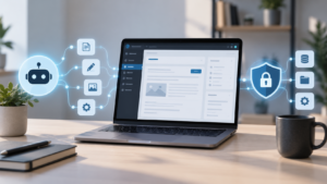 Portátil con conexiones de IA, herramientas y controles de seguridad para integrar MCP con WordPress